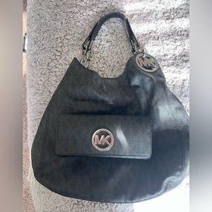 Michael Kors, matching purse and wallet black